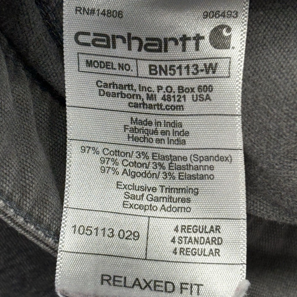 Carhartt Carpenter Pants LOT OF 2 Womens Size 4 Relaxed Fit Rugged Flex Canvas - Picture 14 of 14